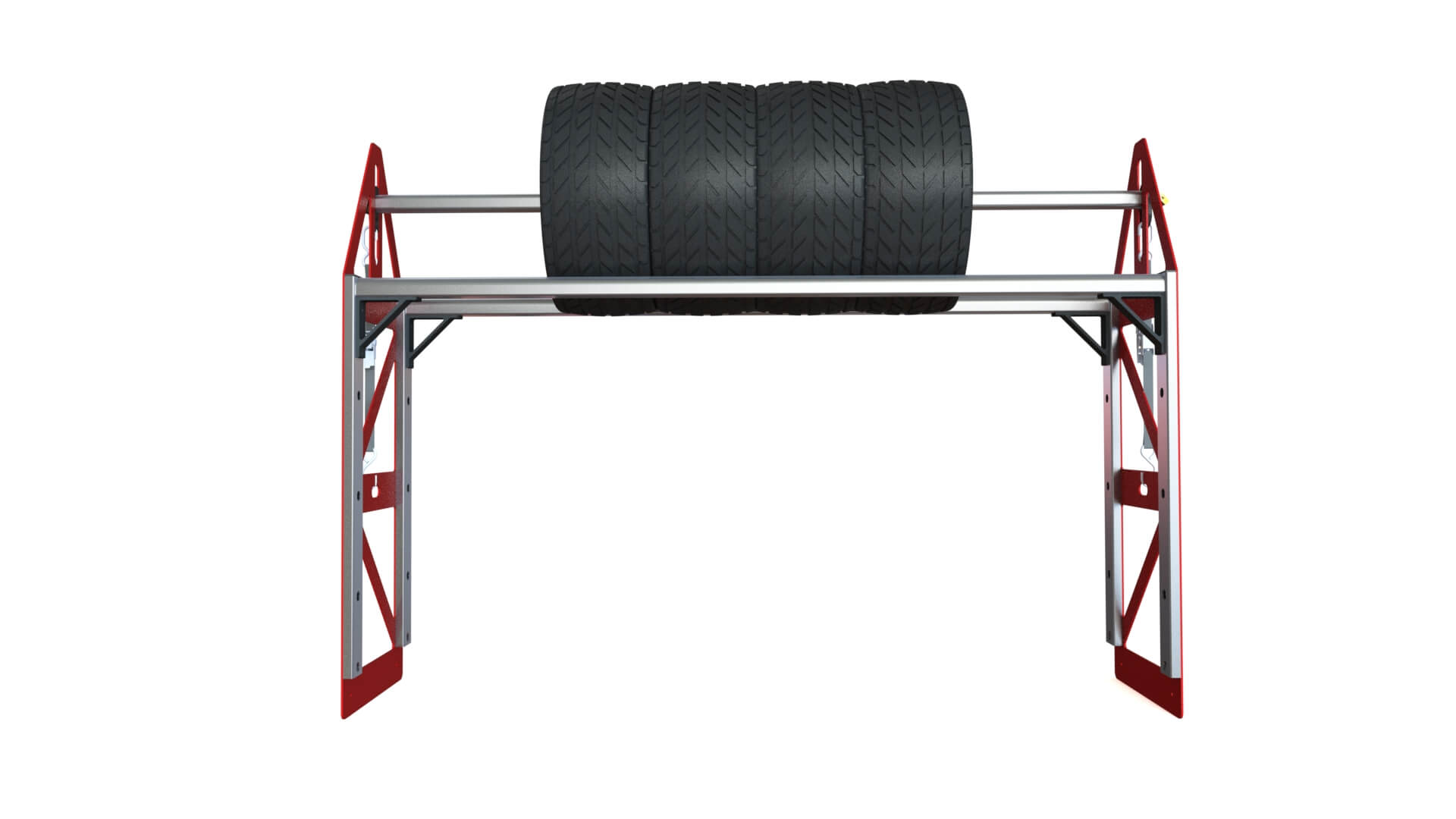 3 Futura Tire Rack Extended front view